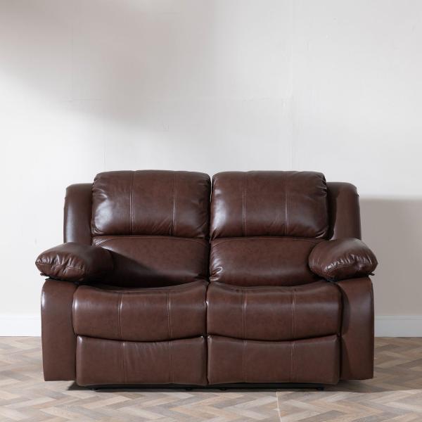Helena Brown Leather Electric Recliner Sofa