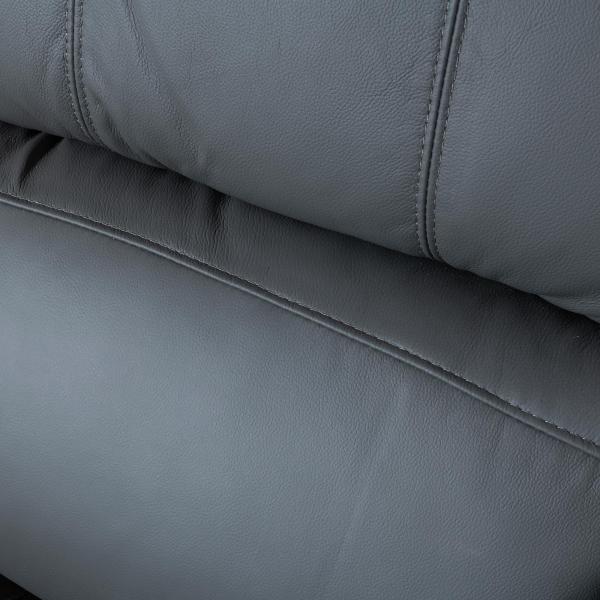 Helena Grey Leather Electric Recliner Sofa
