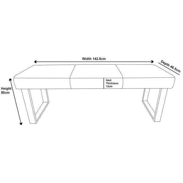 Ardenne Fabric Dining Bench