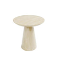 Cannes Engineered Marble Round End Table