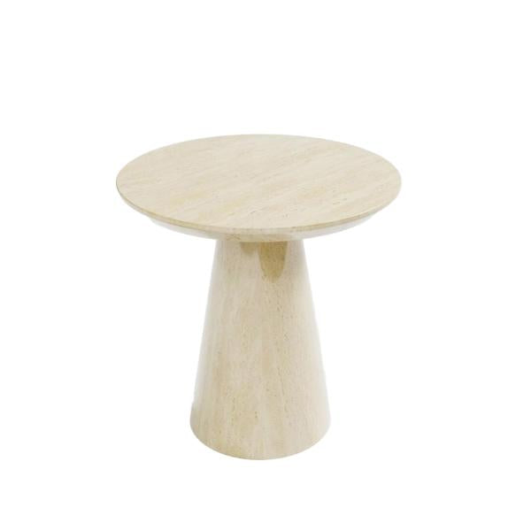 Cannes Engineered Marble Round End Table