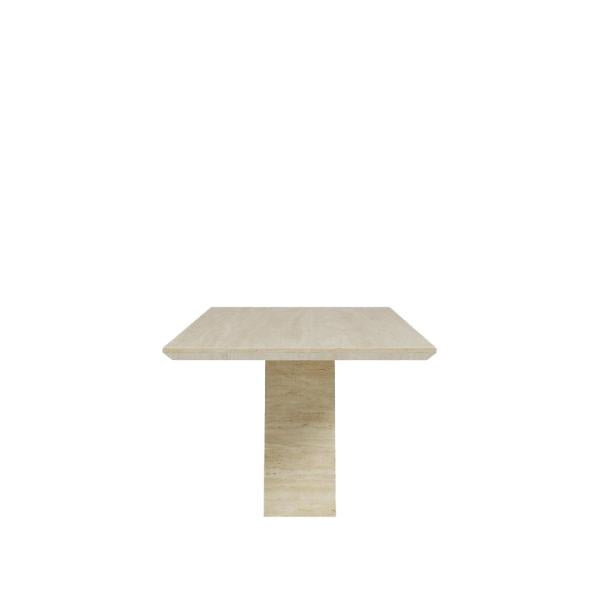 Pluto Beige Engineered Marble Dining Table 160cm