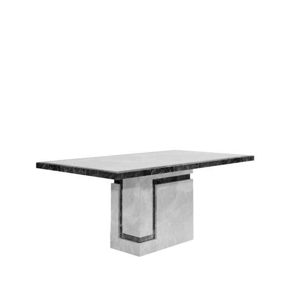 Venus Grey Engineered Marble Dining Table 180cm