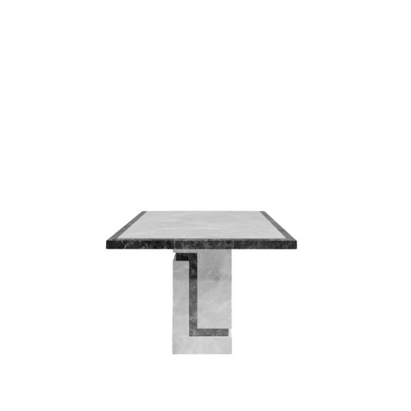 Venus Grey Engineered Marble Dining Table 160cm