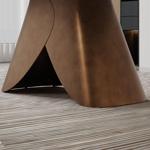 Athena White Engineered Marble Dining Table 220cm