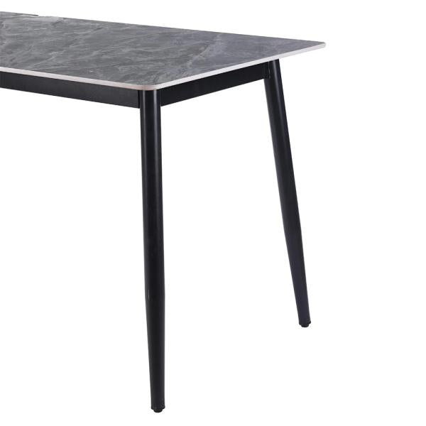 Celesto Compact Grey Ceramic Dining Table 120cm
