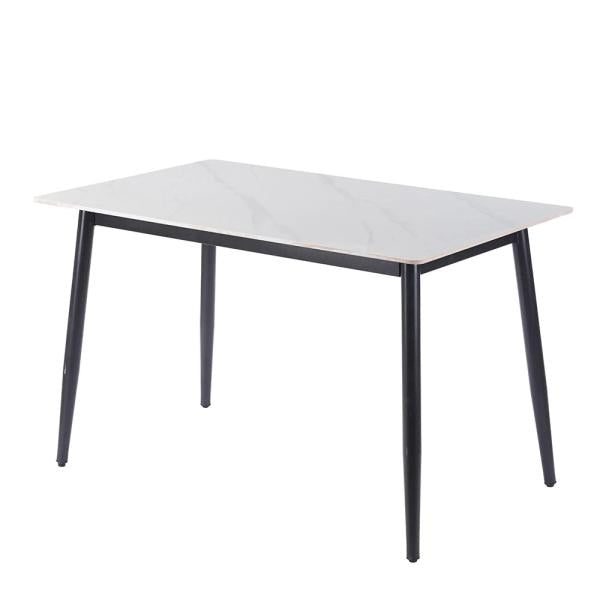Celesto Compact White Ceramic Dining Table 120cm