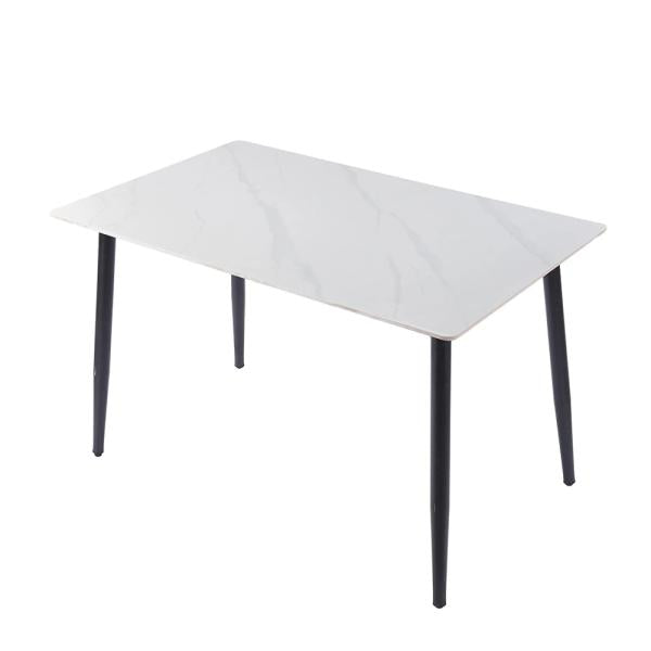 Celesto Compact White Ceramic Dining Table 120cm