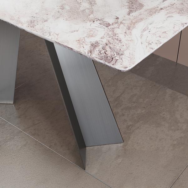 Daytona White Engineered Marble Console Table