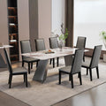 Daytona White Engineered Marble Dining Table 180cm
