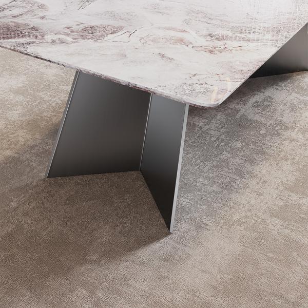 Daytona White Engineered Marble Dining Table 240cm