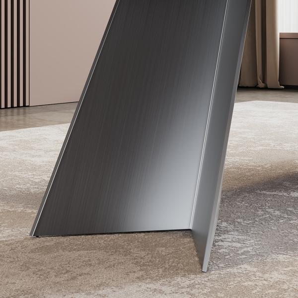 Daytona White Engineered Marble Dining Table 240cm