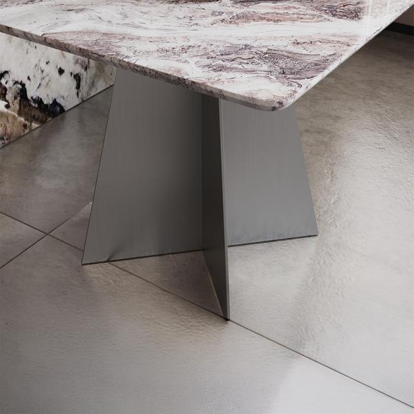 Daytona White Engineered Marble End Table