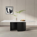 Eclipse White Engineered Marble Dining Table 220cm