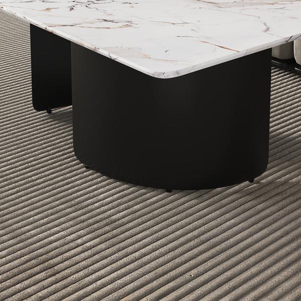 Eclipse White Engineered Marble Coffee Table