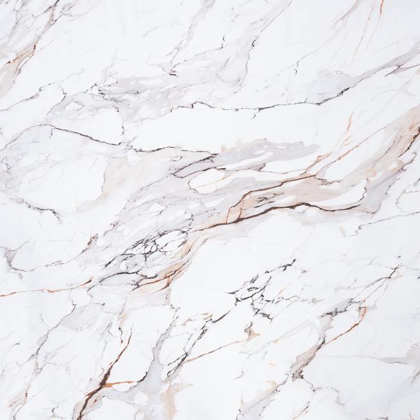 Eclipse White Engineered Marble Coffee Table
