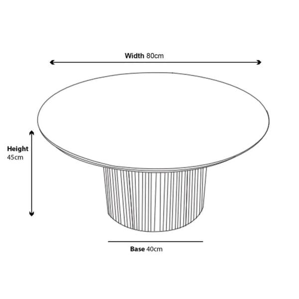 Renzo Round MDF Coffee Table