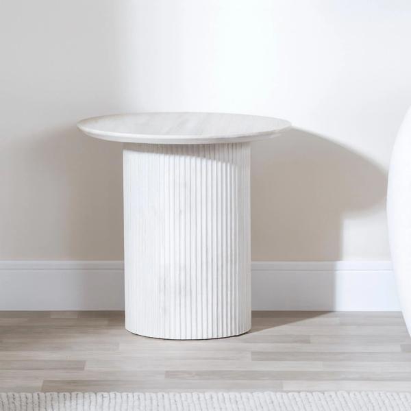 Renzo Round MDF End Table
