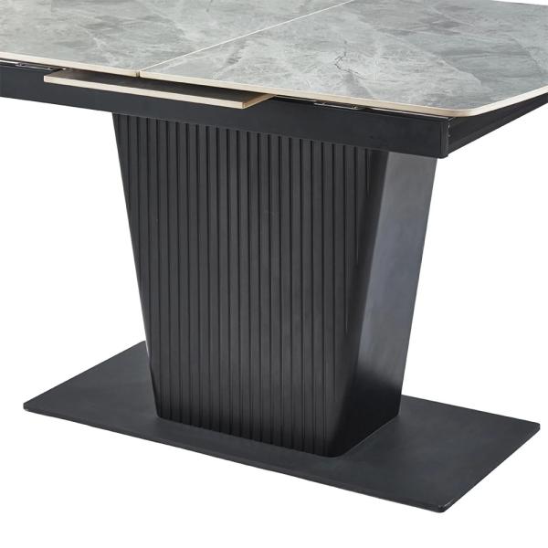 Valtaro Grey Ceramic Extending Dining Table 130cm-170cm