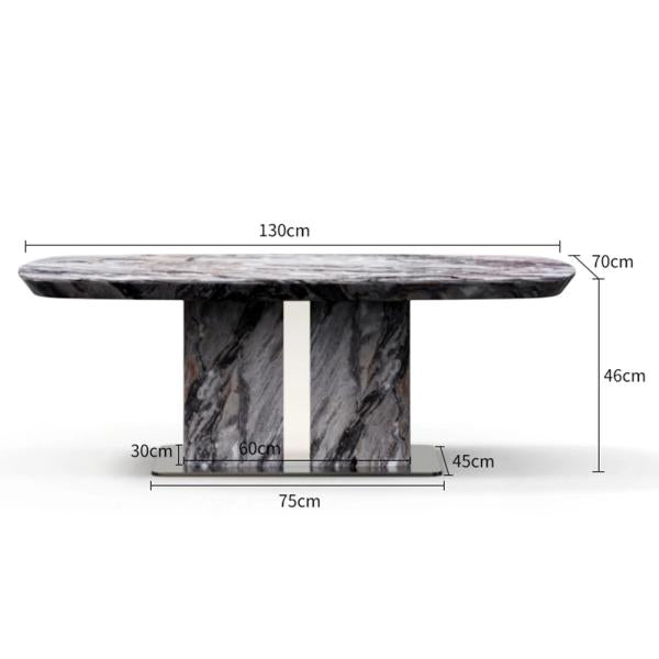 Ravello Grey Engineered Marble Coffee Table