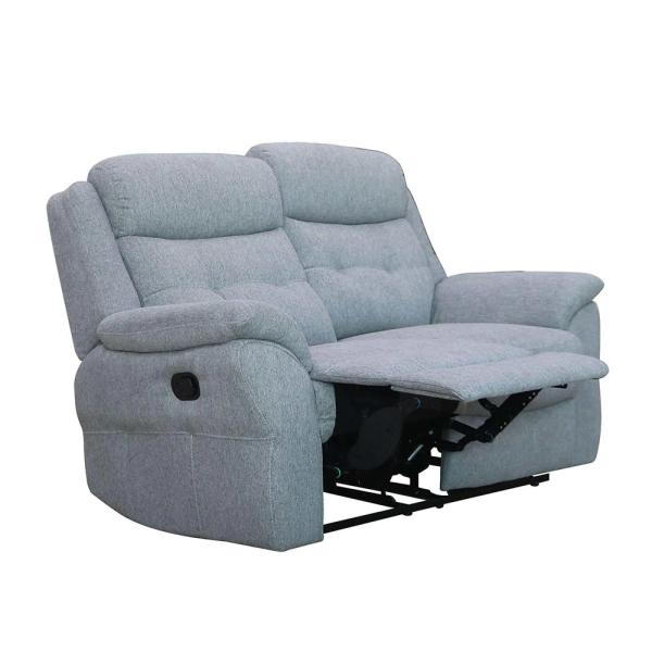 Thomas Grey Fabric Manual Recliner Sofa