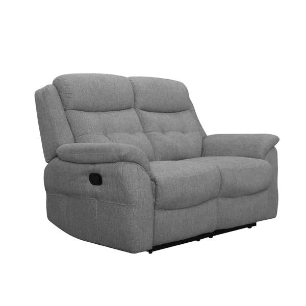 Thomas Grey Fabric Manual Recliner Sofa