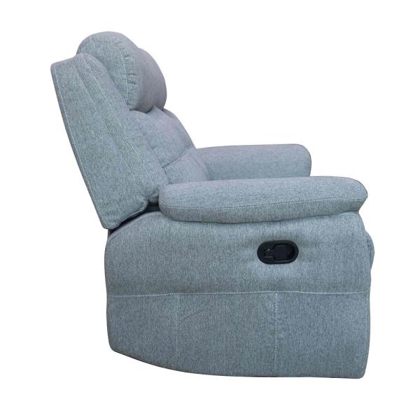 Thomas Grey Fabric Manual Recliner Sofa