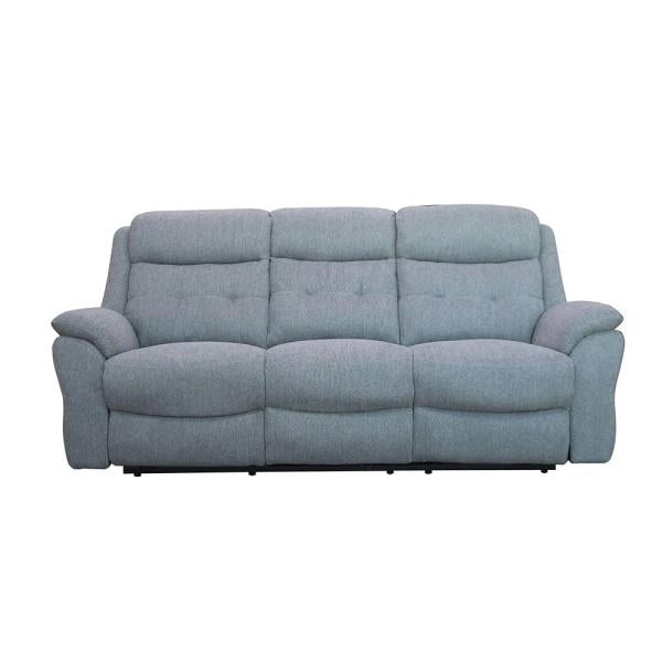 Thomas Grey Fabric Manual Recliner Sofa