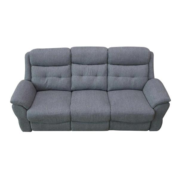 Thomas Grey Fabric Manual Recliner Sofa