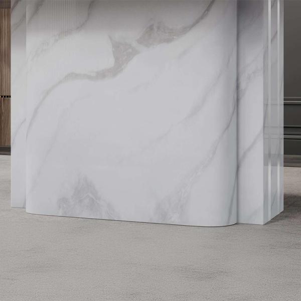 Valente White Engineered Marble Dining Table 240cm