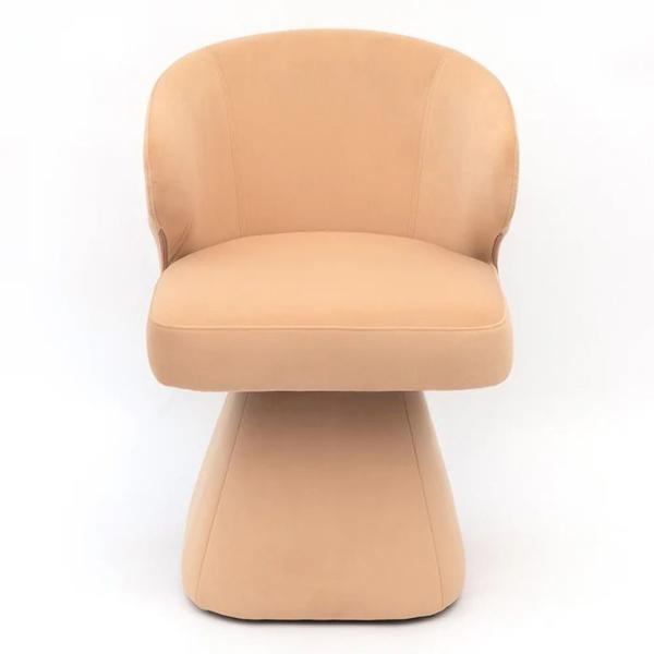 Capri Fabric Swivel Dining Chair
