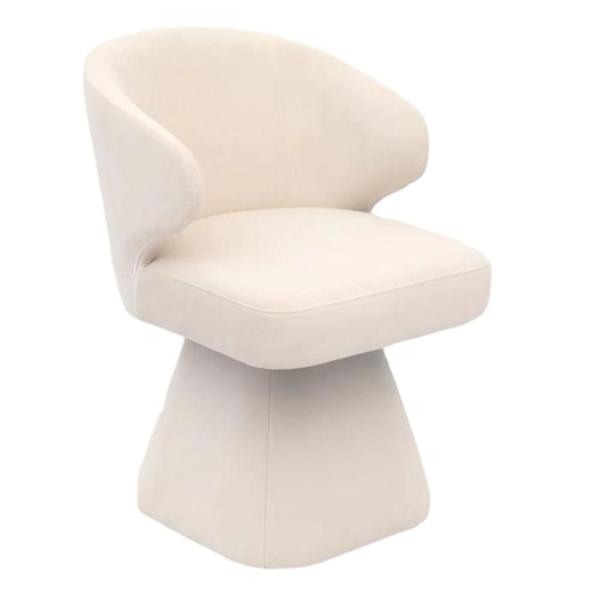 Capri Fabric Swivel Dining Chair
