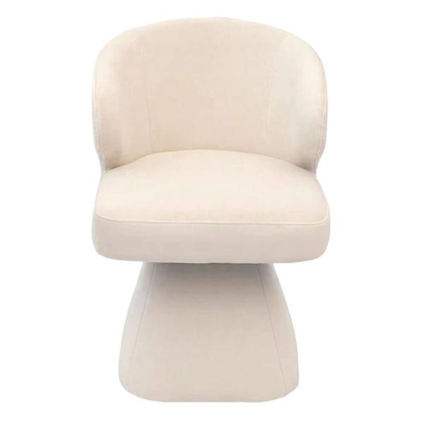 Capri Fabric Swivel Dining Chair