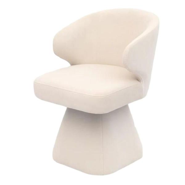 Capri Fabric Swivel Dining Chair