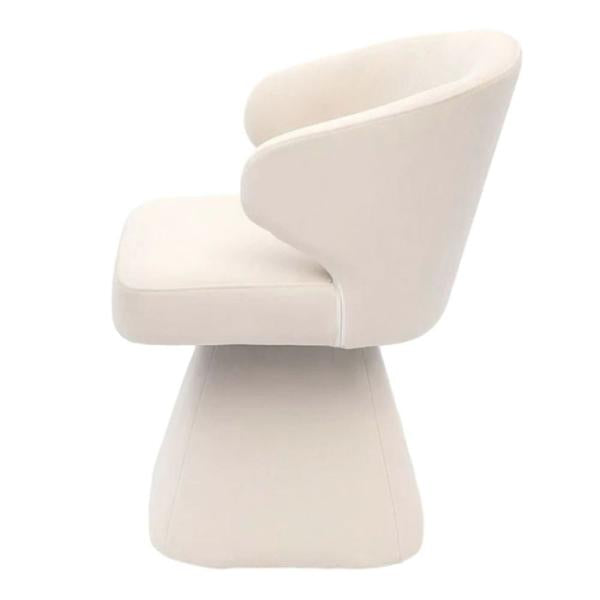 Capri Fabric Swivel Dining Chair