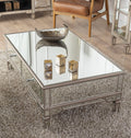 Lumina MDF Mirror Coffee Table with 2 Drawers
