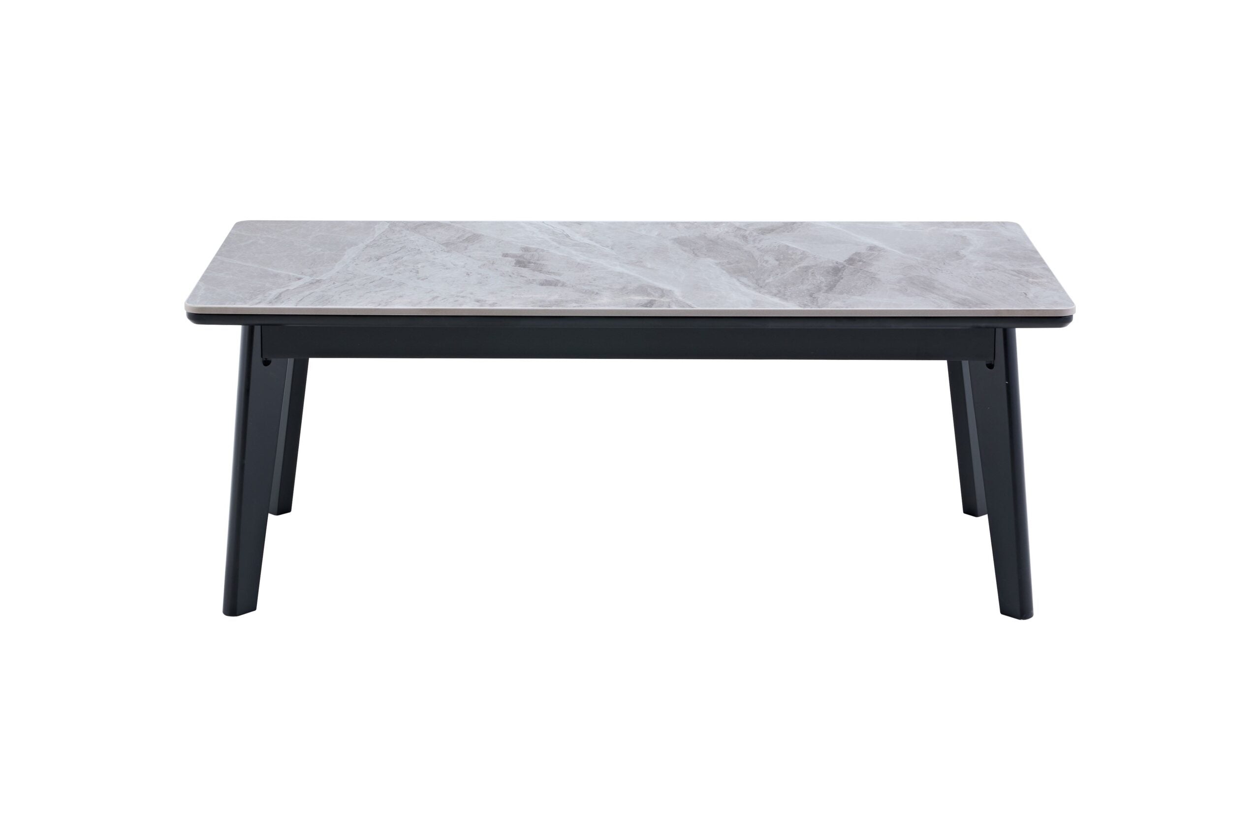 Arizona Grey Ceramic Marble-Effect Coffee Table - front view