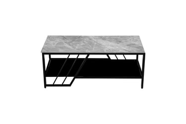 Vega Grey Sintered Stone Coffee Table - front view
