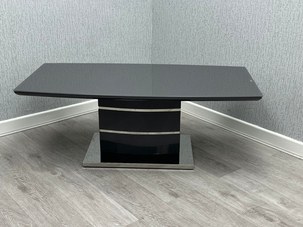 Milan Black High Gloss Coffee Table - studio shot