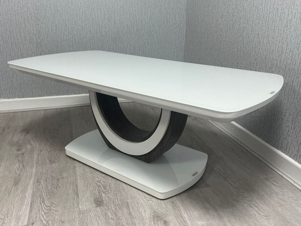 Marano Grey High Gloss Coffee Table - base detail