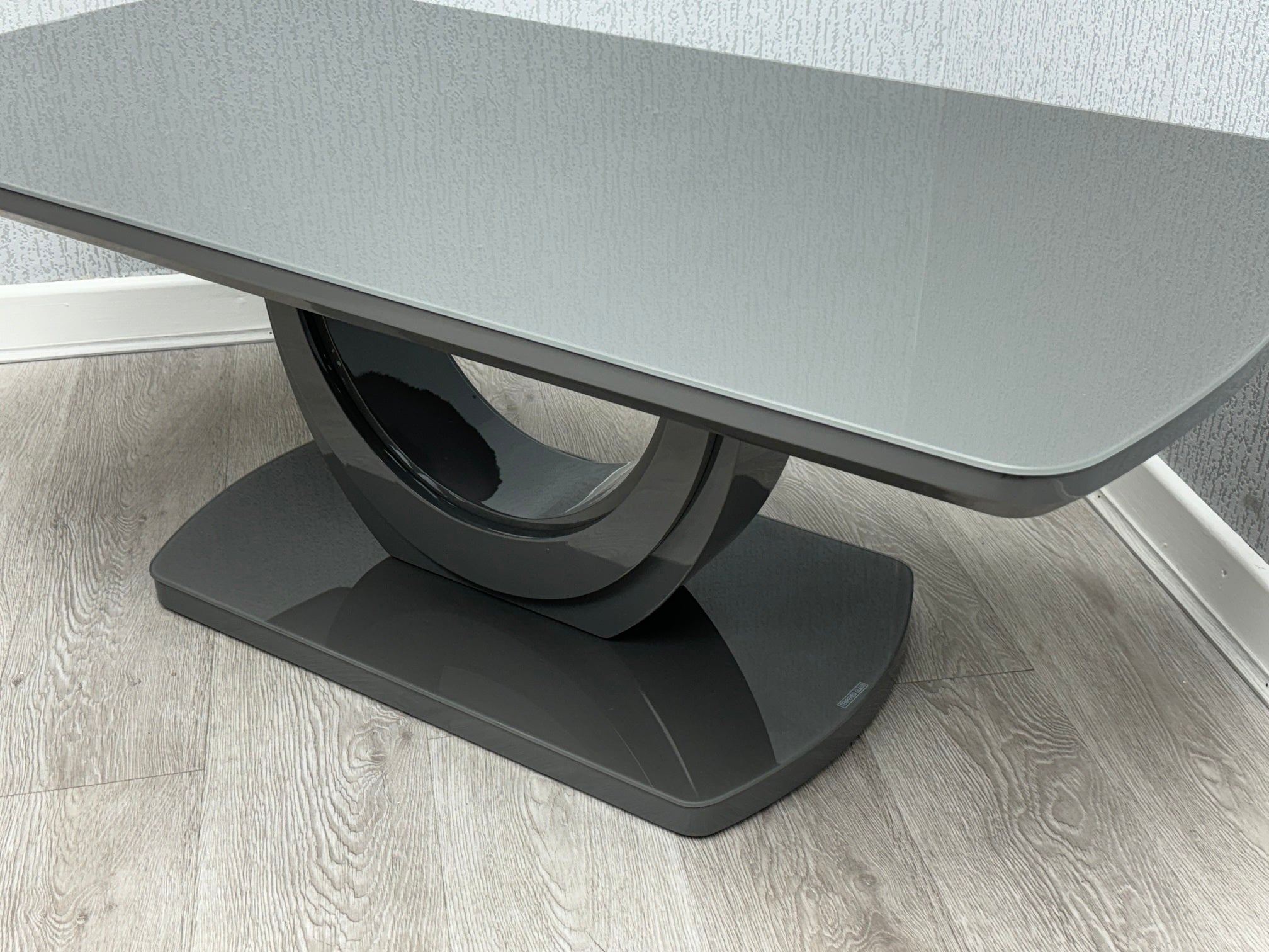 Marano White High Gloss Coffee Table - angled view