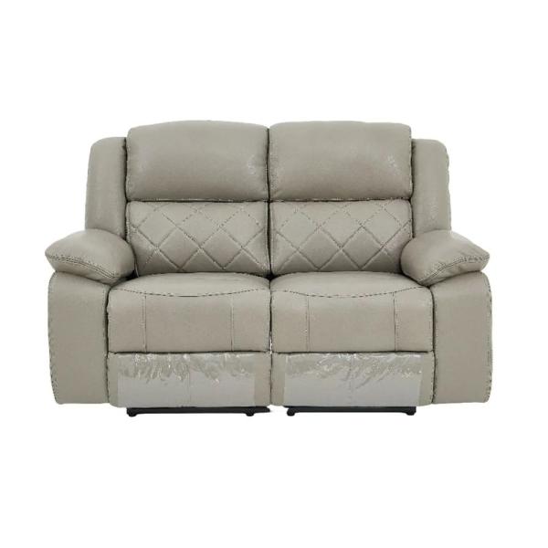 Declo Cream Leather Electric Recliner Sofa