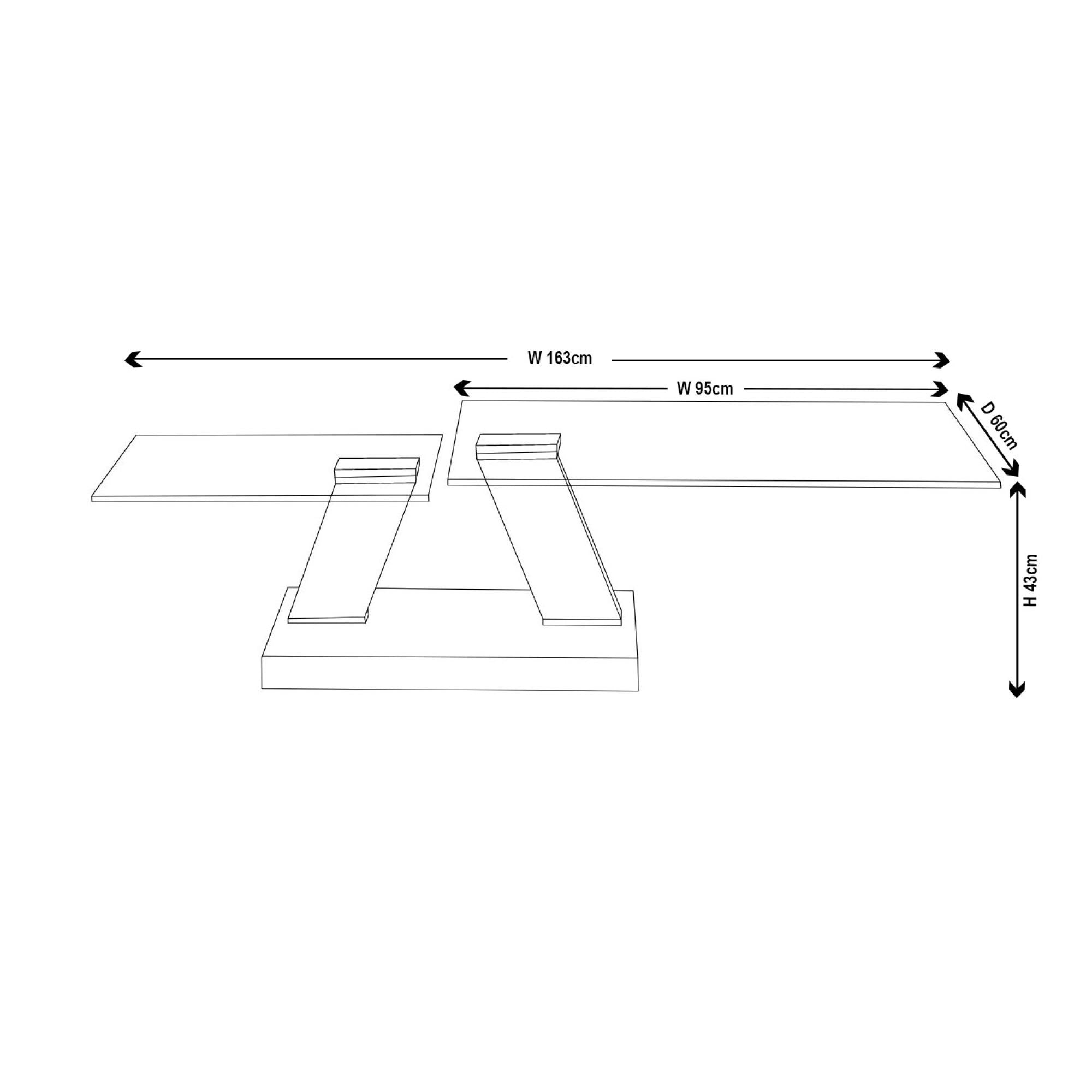 Enzo Clear Glass Chrome Swivel Coffee Table
