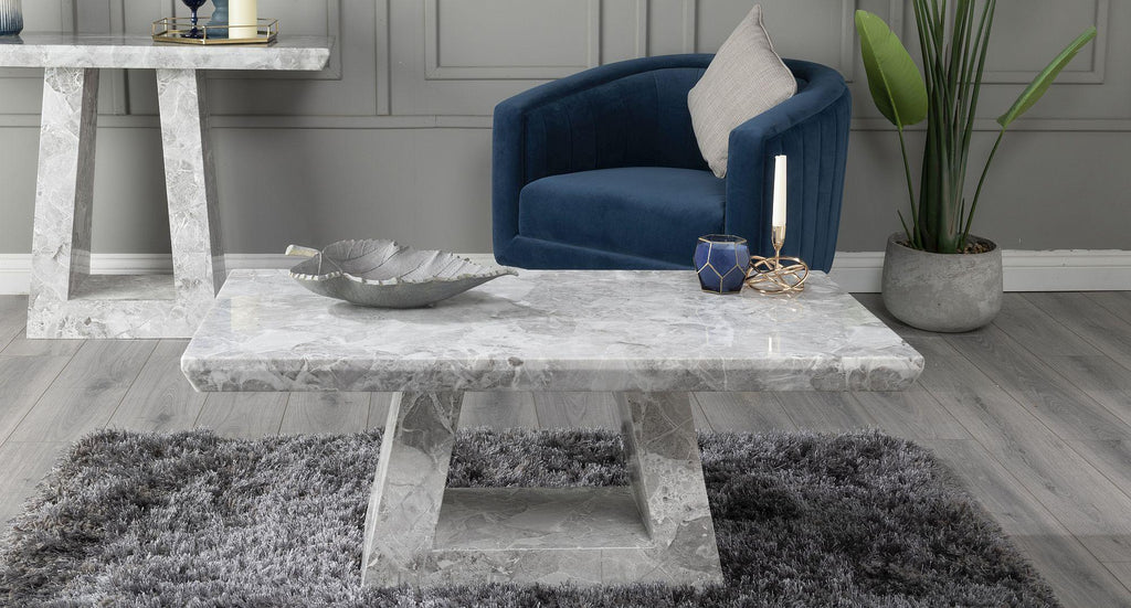 Hugo Grey Engineered Marble Coffee Table