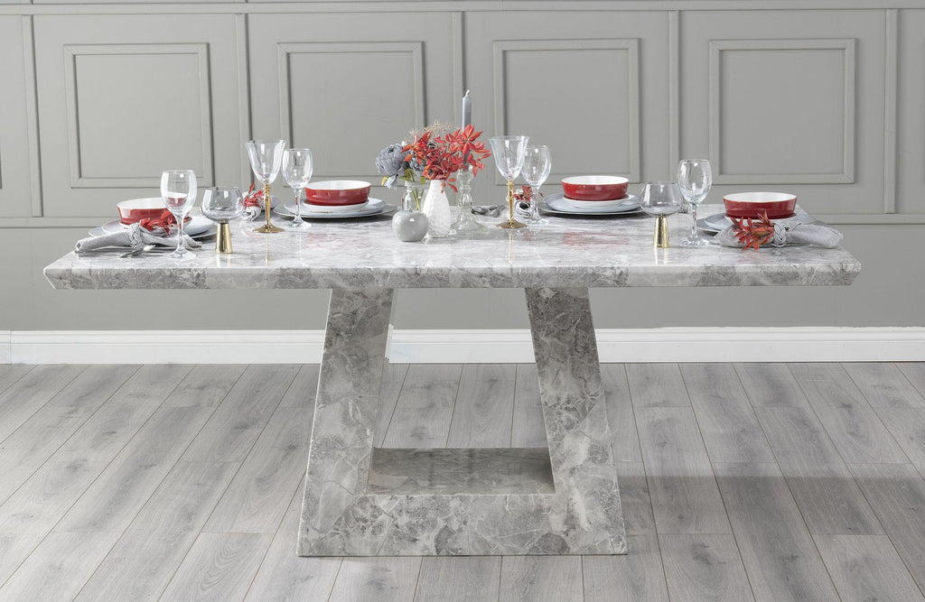Olympia White Square Dining Table 140cm