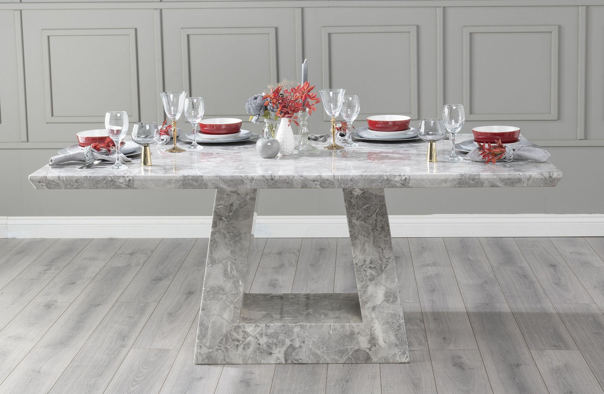 Olympia White Square Dining Table 140cm