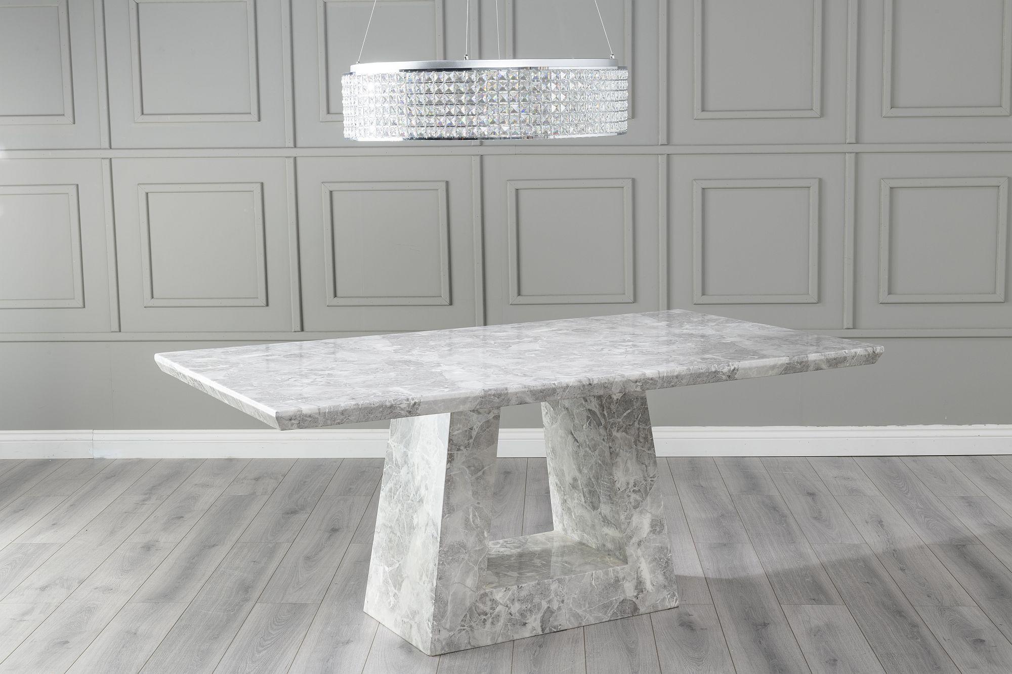 Olympia White Square Dining Table 140cm