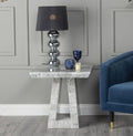 Hugo Grey Engineered Marble End Table