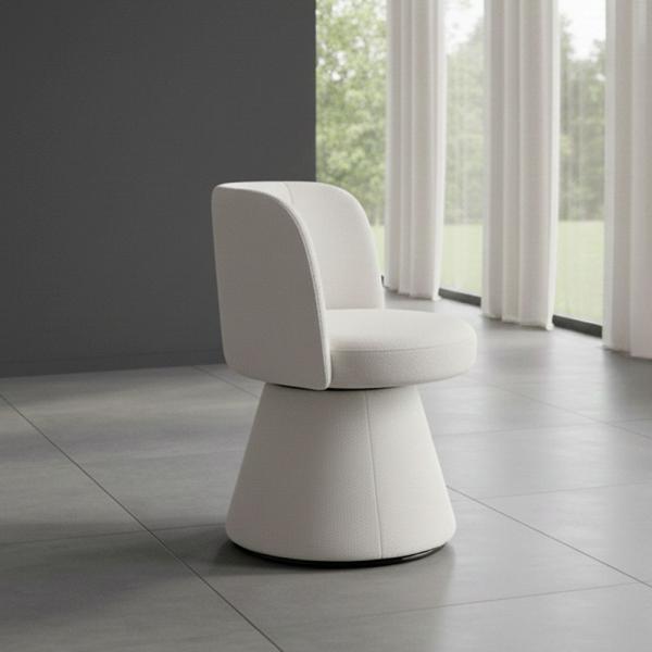 Celeste Fabric Swivel Dining Chair