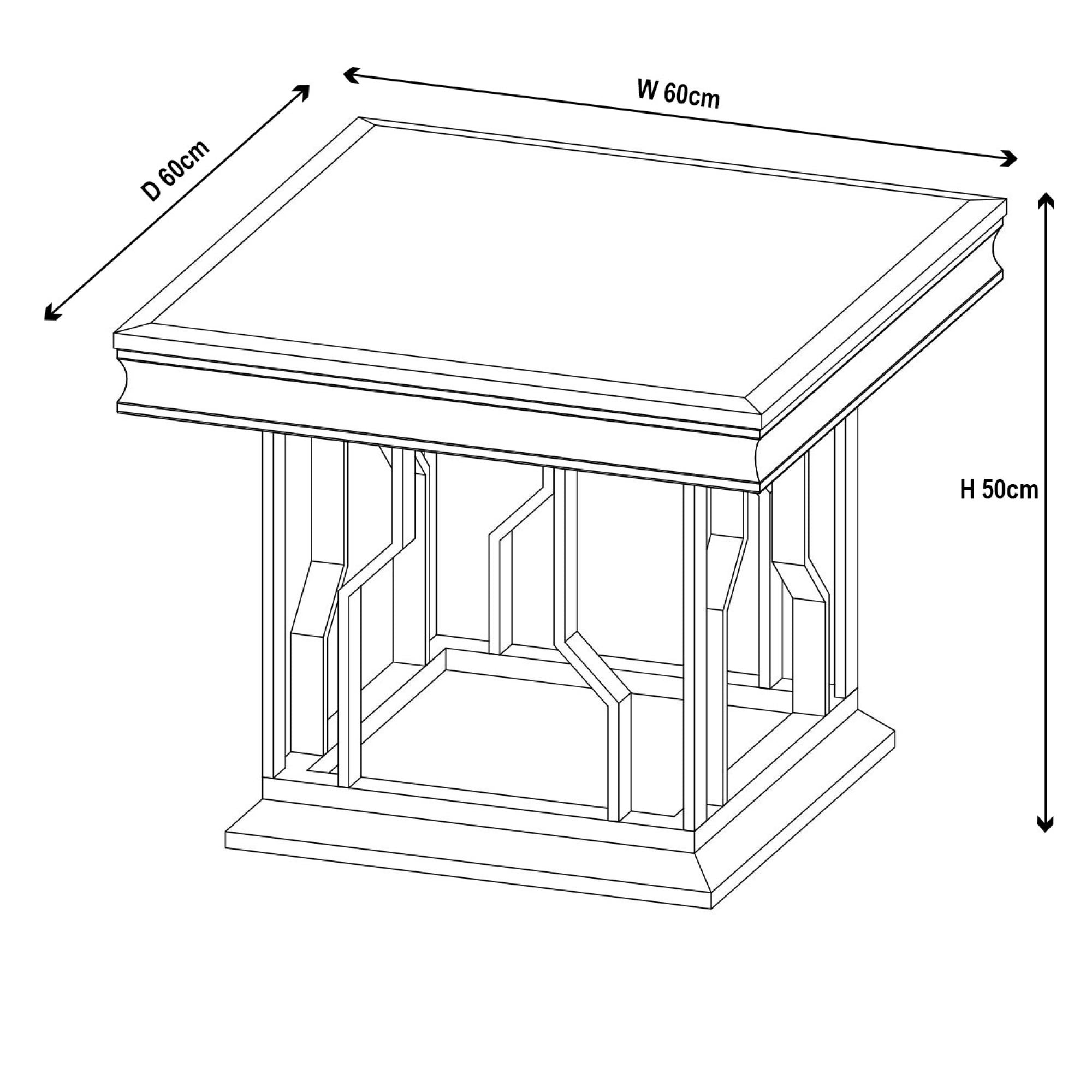 Mercury Grey Chrome End Table